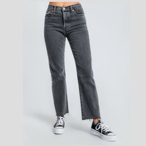 Levi's Gray Wedgie Straight Jeans